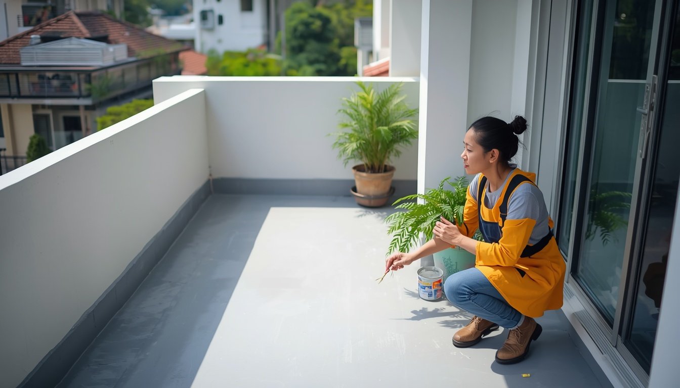 lucid-origin_I_need_a_waterproofing_done_with_light_grey_color_on_the_balcony_floor_with_pott-3 (1)