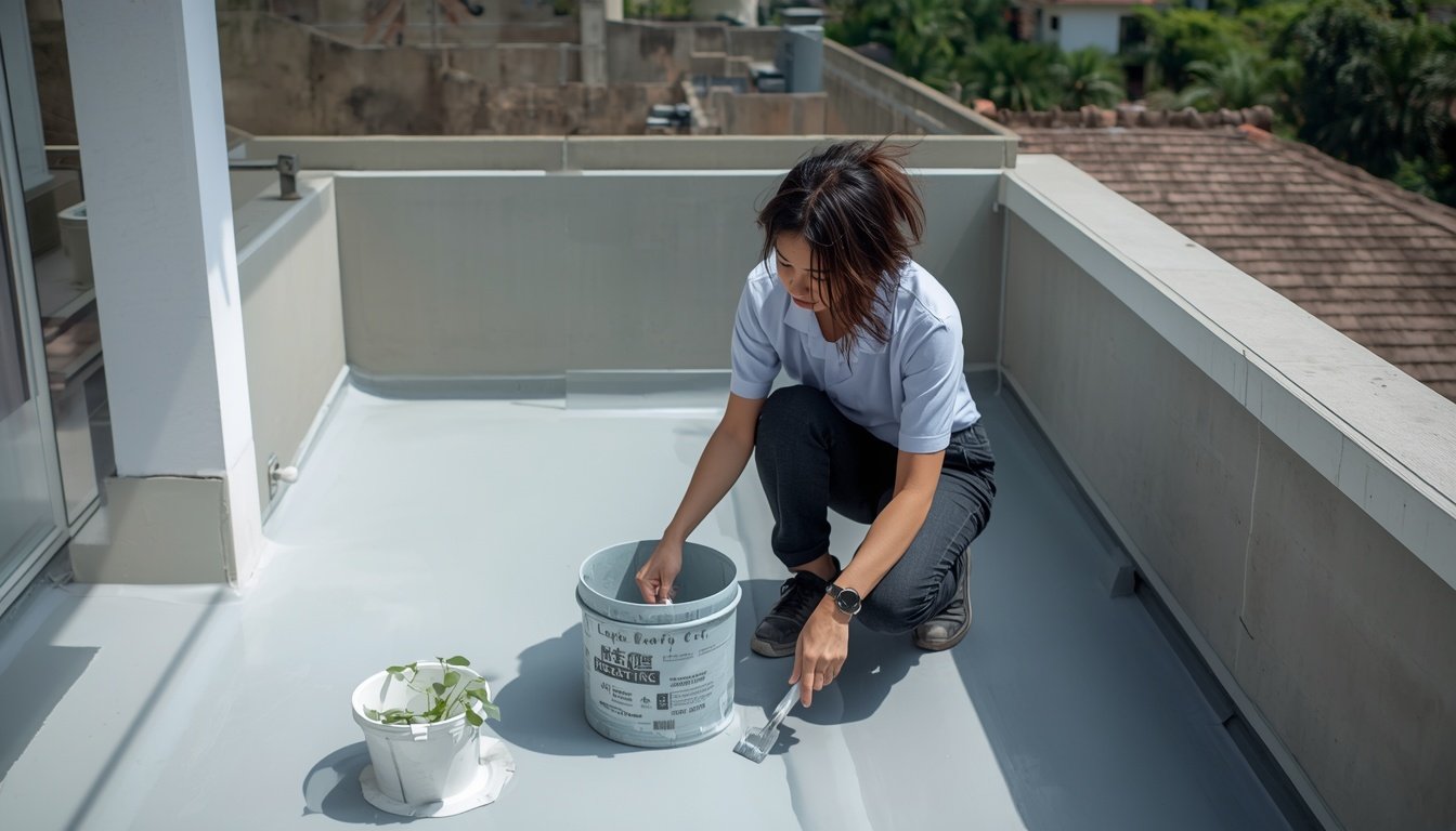 lucid-origin_I_need_a_waterproofing_done_with_light_grey_color_on_the_balcony_floor_with_pott-3