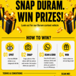 SPOT DURAM. SNAP DURAM. WIN PRIZES!